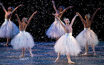 Dancers perform in a scene from Ballet Arizona’s “The Nutcracker.” Ballet Arizona will stage 15 performances of this classic holiday show this month at Symphony Hall (photo by Rosalie O’Connor Photography).