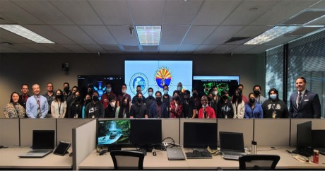 Students at Phoenix Coding Academy and Metro Tech High School, as well as some adults, recently toured the Arizona Counter Terrorism Information Center (ACTIC). The Greater Phoenix Chamber Foundation, through its education initiative, ElevateEdAZ, made this tour possible (photo courtesy of Phoenix Union High School District).