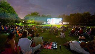 Enjoy a free movie, water fun in the park