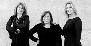 The three founders of North Central Phoenix’s Salon Estique, located in the Uptown Plaza, include, from left: Cheryl Finn, Kelly Boudreau and Brenda Barnaby (submitted photo).