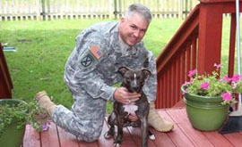 Program pairs homeless pets with military members