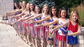 Local twirlers bring home gold medals