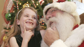 Photos with Santa at mall