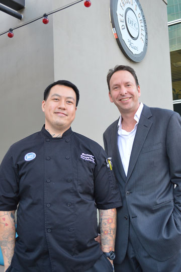 Executive chef Jimmy Ton, left, and General Manager Lawrence Macias have joined the team at Del Frisco’s Grille in Phoenix (submitted photo).