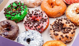Hand-dipped doughnuts delight at Fractured Prune