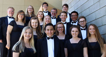 The 17-member Vocal Ensemble from Sunnyslope High School is traveling to New York City this month to perform at the prestigious Carnegie Hall, under the direction of world-renowned conductor Anton Armstrong (submitted photo).