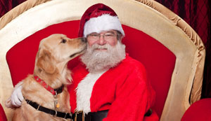 Get a pet photo with Santa