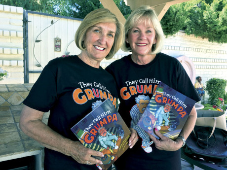 Bonnie Apperson Jacobs, left, and Terri Mainwaring, both longtime North Central residents, have co-authored their first children’s book, “They Call Him Grumpa,” a story about the relationship between a young boy and his grumpy grandfather (submitted photo).