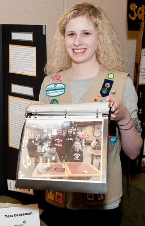 North Central teen Tess Grossman, who founded a support organization for the deaf and hard-of-hearing called Hear & Now, was honored in March with a Girl Scouts Gold Award (submitted photo). 