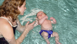 Free baby swim classes at Hubbard
