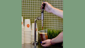 Scramble offers cold-brew coffee on tap