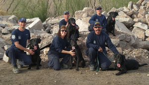 Firefighters wait tables to benefit search dogs