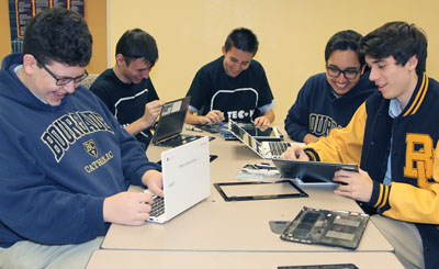 Students serve as IT tech repairers