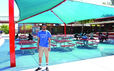 Student turns ‘wish’ into shaded hangout