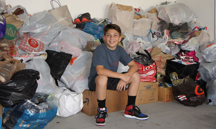 Local youth earns trip with shoe drive