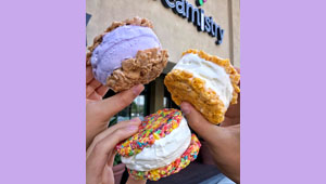 Ice cream sandwiches available at Creamistry