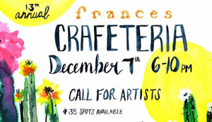 Call for artists for annual Crafeteria
