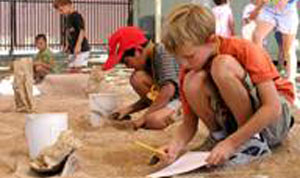 Crafts and digging at Archaeology Day