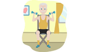 Exercise in chair for free, easy benefits