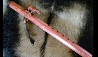 Play Native American-style flute in virtual class