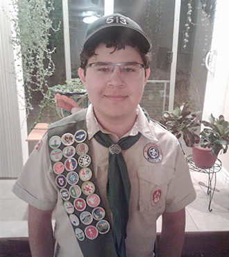 Ayrton Maguregui, 18, a recent Sunnyslope High School graduate, will receive the prestigious ranking of Eagle Scout on Dec. 4 (photo courtesy of Jose Maguregui).