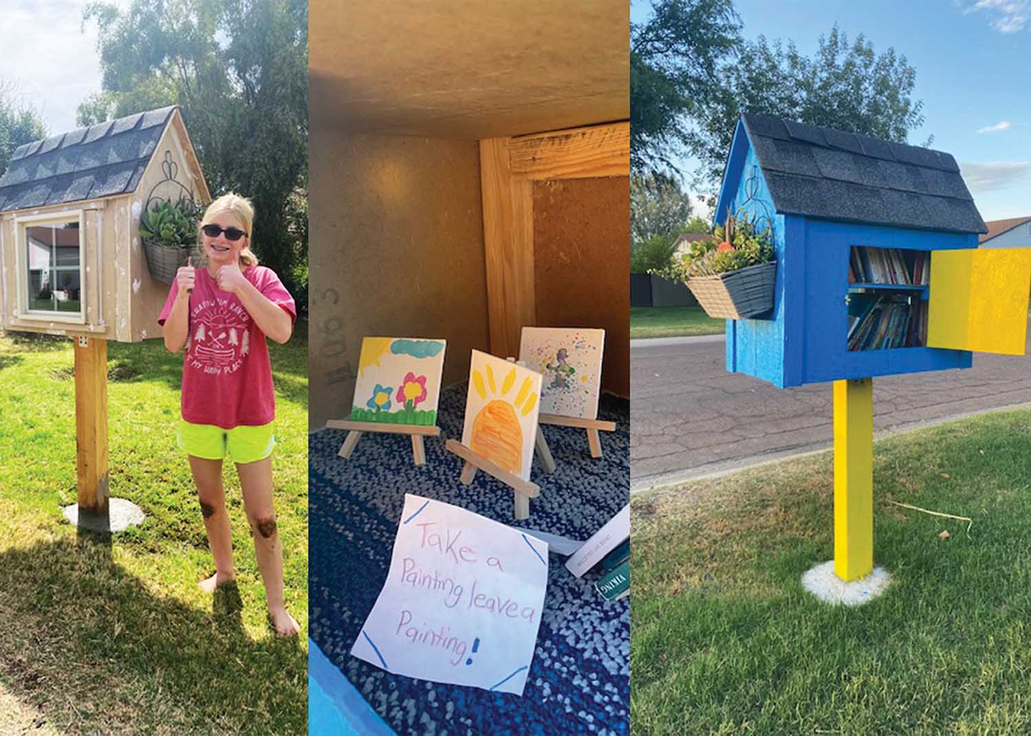 New little library is a gathering space