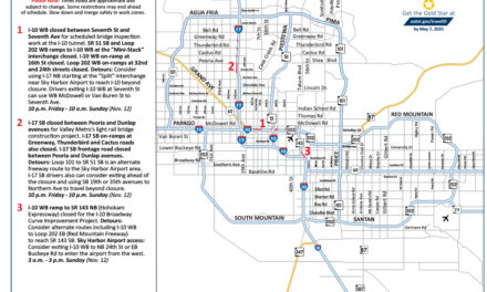 Stretches of I-10, I-17 closed this weekend, Nov. 10–13