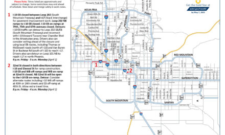 I-10 East closed in west Phoenix, other restrictions this weekend, March 29-April 1