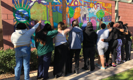 Mural brightens youth residence