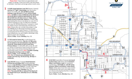 Long stretch of westbound I-10 and other closures this weekend, Aug. 16-19