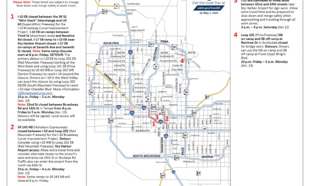 Weekend Travel Advisory, Jan. 10-13