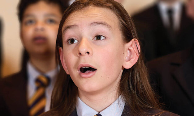 Young composer premiers choral work