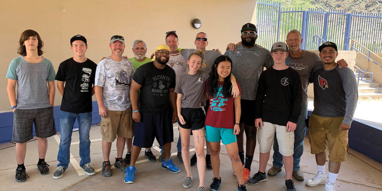 Church volunteers help shelter families