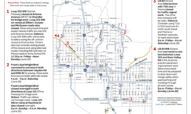 Weekend Freeway Travel Advisory, June 27-30