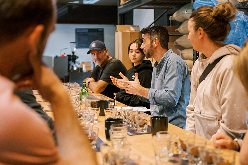 Local roaster hosts coffee class
