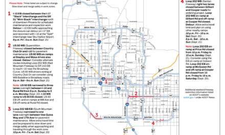 Weekend Freeway Travel Advisory – Sept. 19-22
