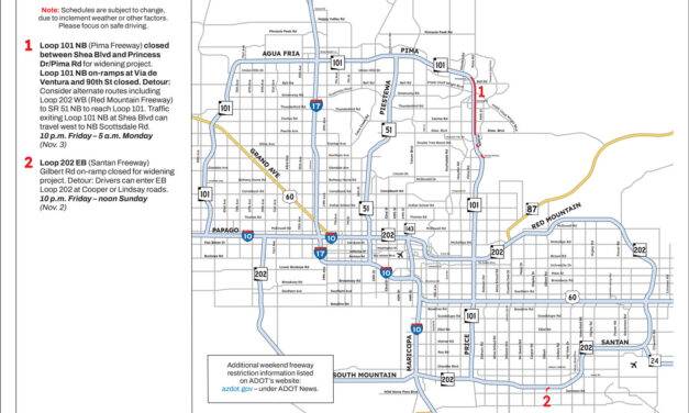 Weekend Freeway Travel Advisory – Oct. 31-Nov. 3