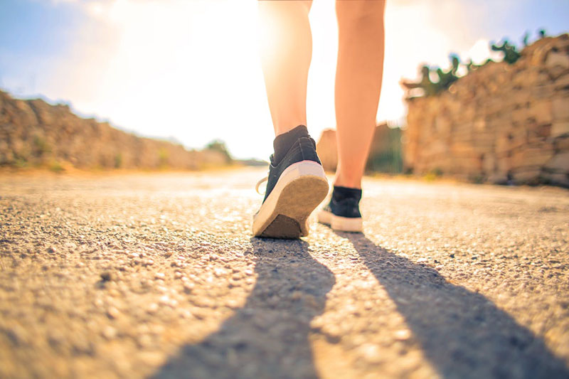 Start walking for health with 2,000 steps