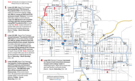 Weekend Freeway Travel Advisory – Oct. 17-20