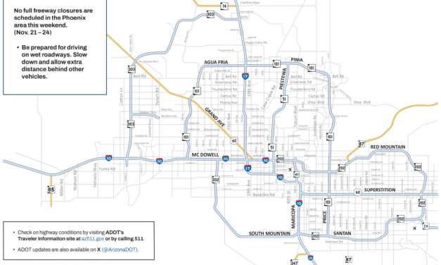 Weekend Freeway Travel Advisory – Nov. 21-24