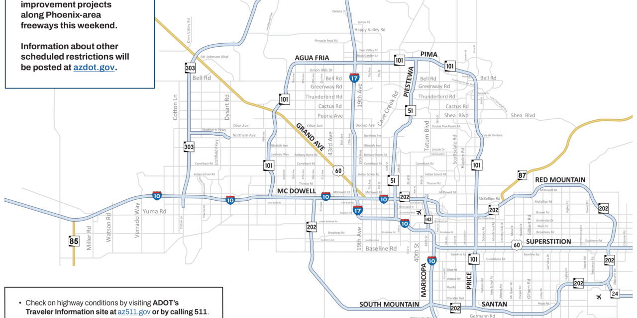 Weekend Freeway Travel Advisory – Dec. 12-15