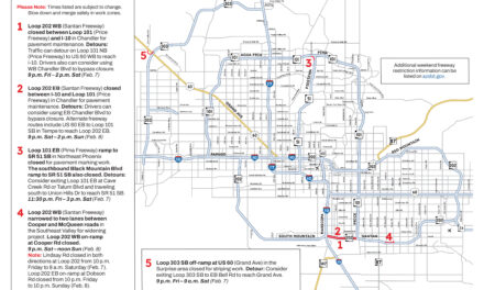 Weekend Freeway Travel Advisory – Feb. 6-9