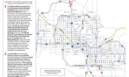 Weekend Freeway Travel Advisory – Feb. 20-23