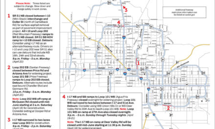 Weekend Freeway Travel Advisory – April 17-20