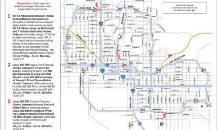 Weekend Freeway Travel Advisory – April 24-27