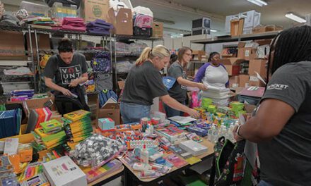 Organization collects school supplies