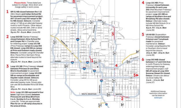 Weekend Freeway Travel Advisory – June 26-29