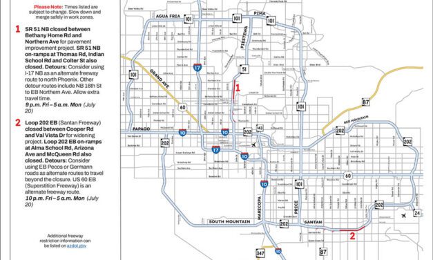 Weekend Freeway Travel Advisory – July 17-20
