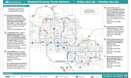 Weekend Freeway Travel Advisory – Oct. 23-26